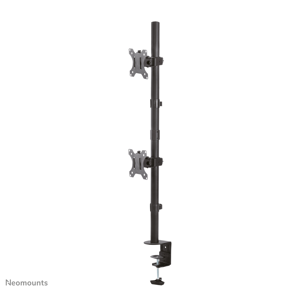 Full Motion Dual desk monitor arm (clamp & grommet) for two 10-32