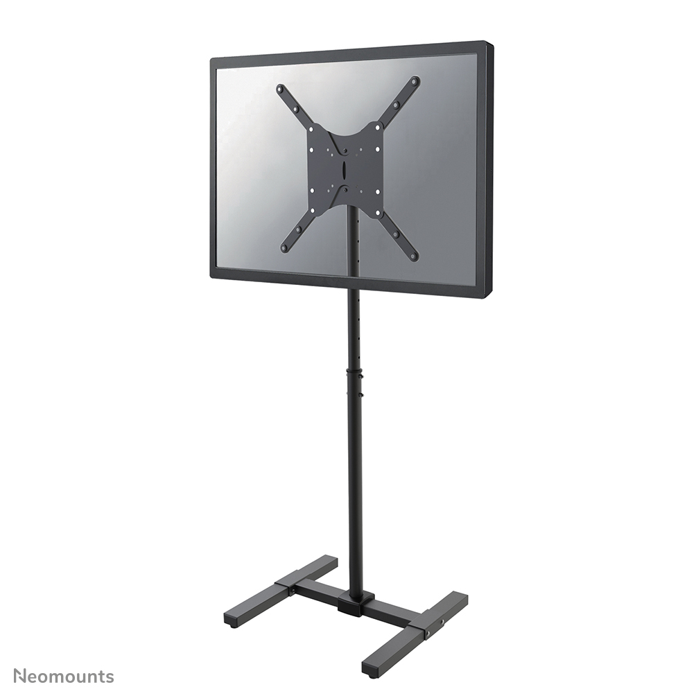 Flat Screen Floor Stand Height 75-124cm Black