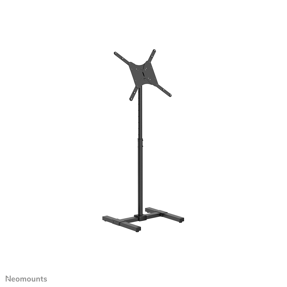 Flat Screen Floor Stand Height 75-124cm Black