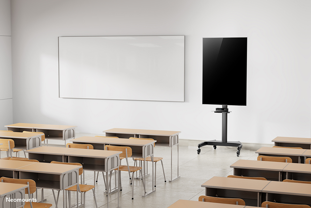 Mobile Flat Screen Floor Stand Height 130-162 Cm