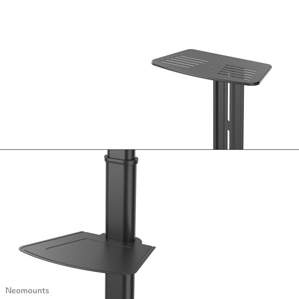 Mobile Flat Screen Floor Stand Height 130-162 Cm