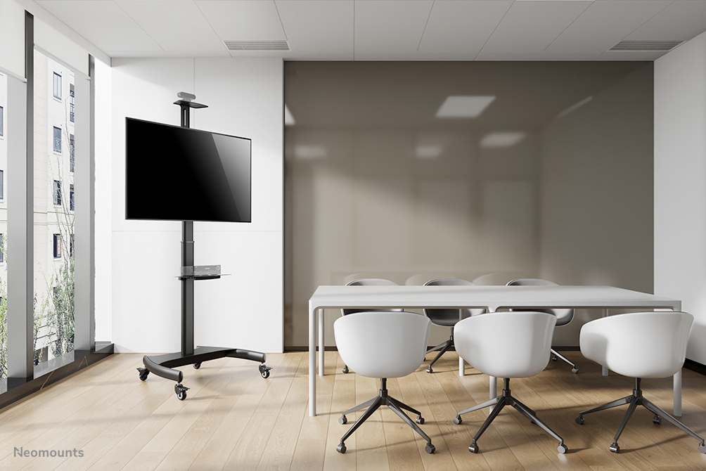 Mobile Flat Screen Floor Stand Height 130-162 Cm
