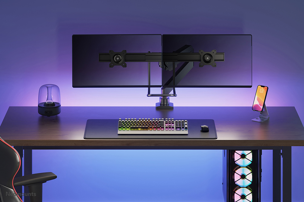 Monitor Mount - Desk - 2 monitor - Full Motion - 10 to 32in - Black