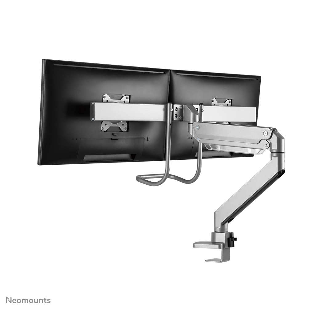 Monitor Mount - Desk - 2 Monitor - Full Motion - 10 To 32in - Silver