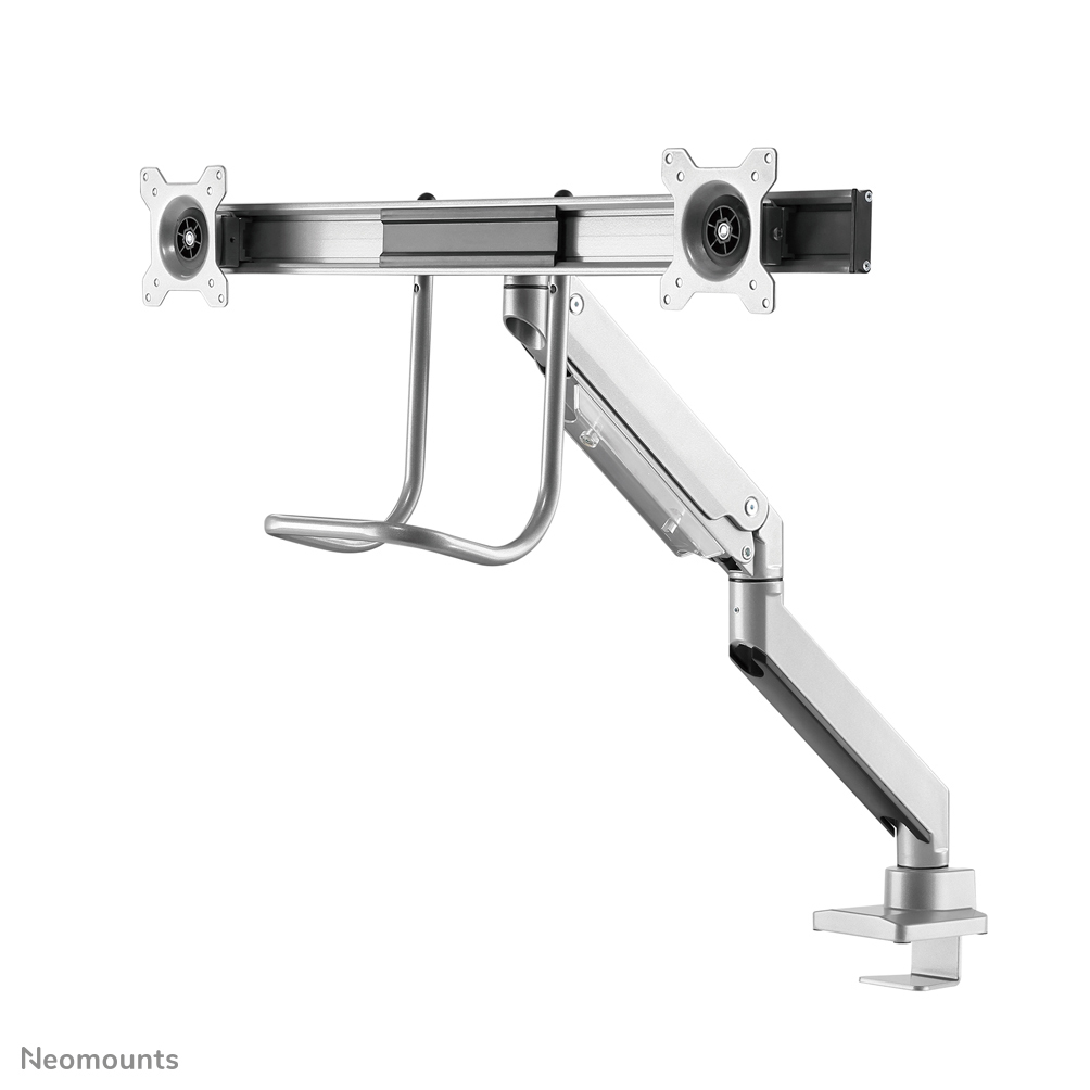 Monitor Mount - Desk - 2 Monitor - Full Motion - 10 To 32in - Silver