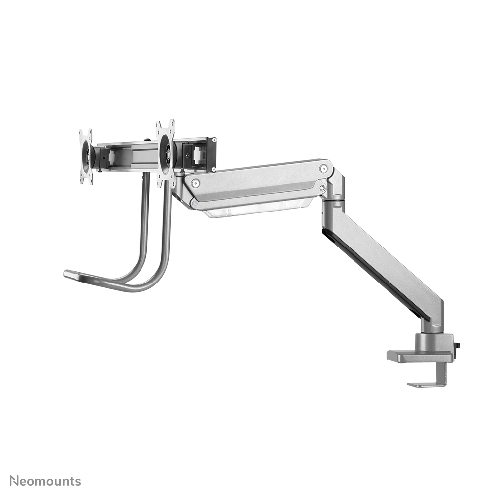 Monitor Mount - Desk - 2 Monitor - Full Motion - 10 To 32in - Silver