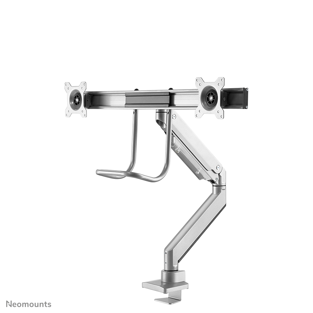 Monitor Mount - Desk - 2 Monitor - Full Motion - 10 To 32in - Silver