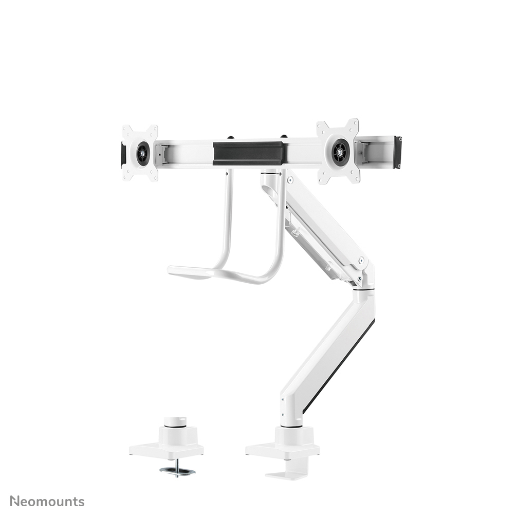 Monitor Mount - Desk - 2 Monitor - Full Motion - 10 To 32in - White