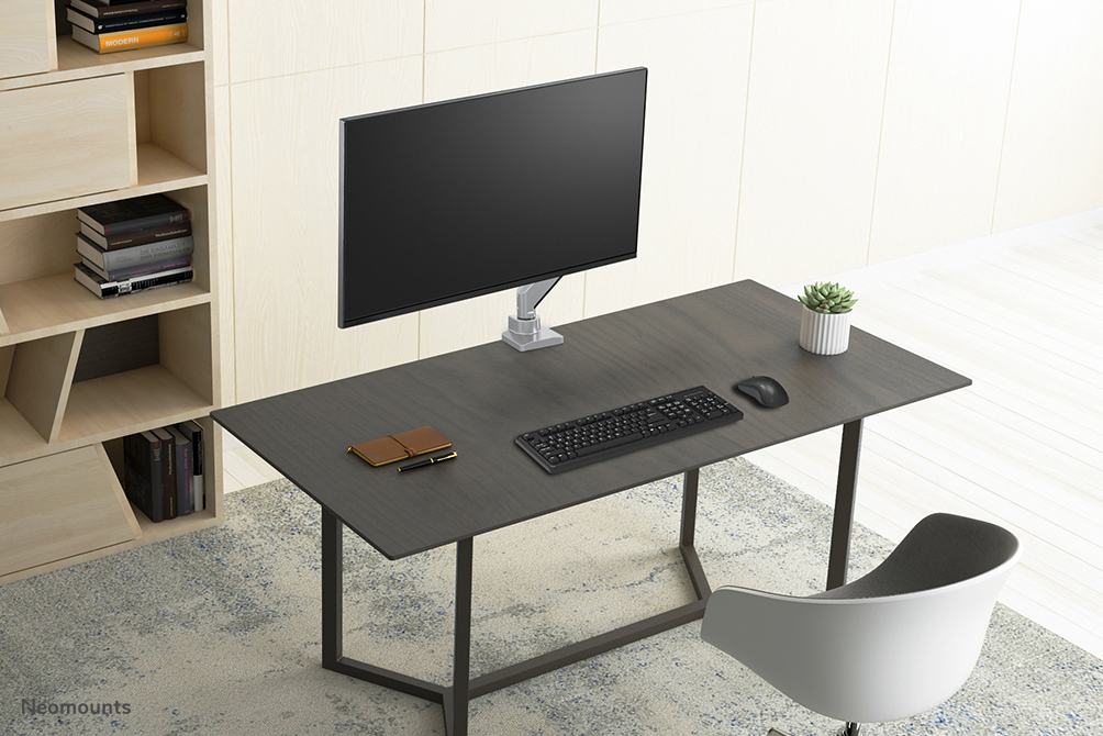 Monitor Mount - Desk - 1 monitor - Full motion - Up to 49in - Silver
