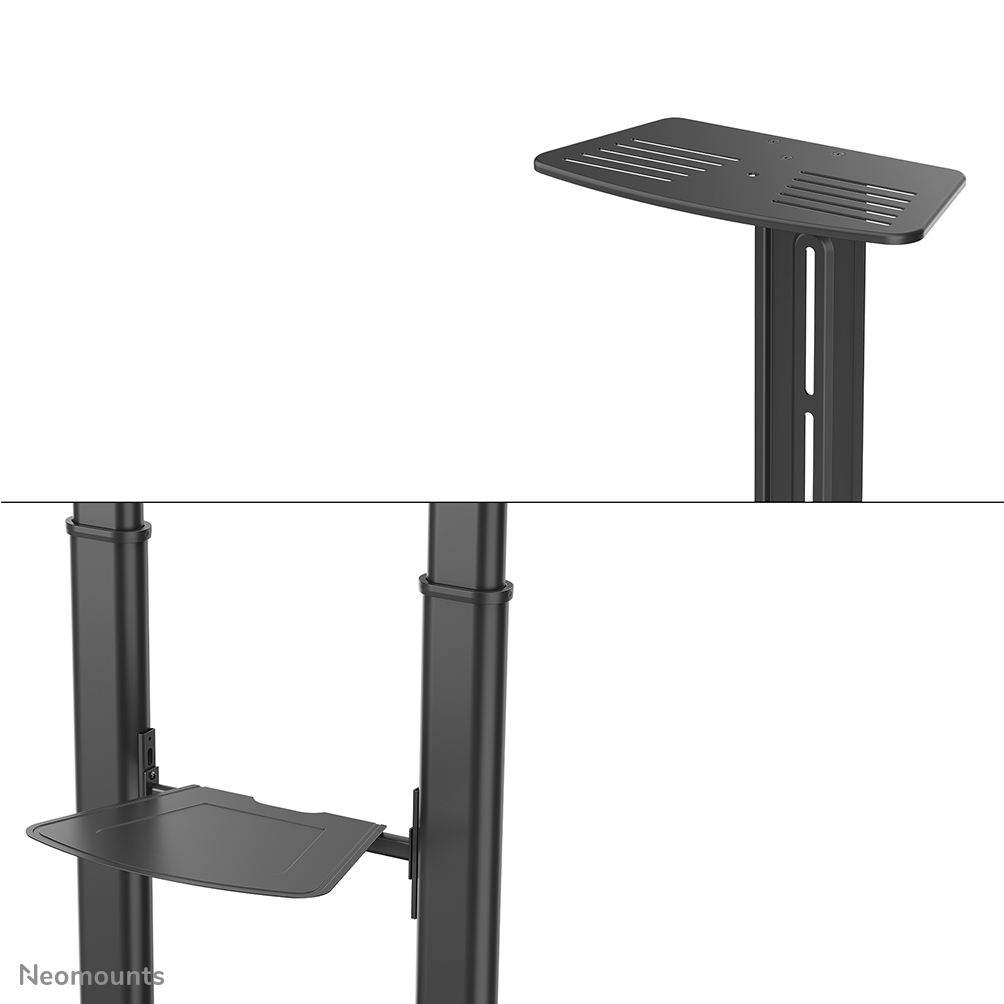 Mobile Flat Screen Floor Stand Height 128-160 Cm