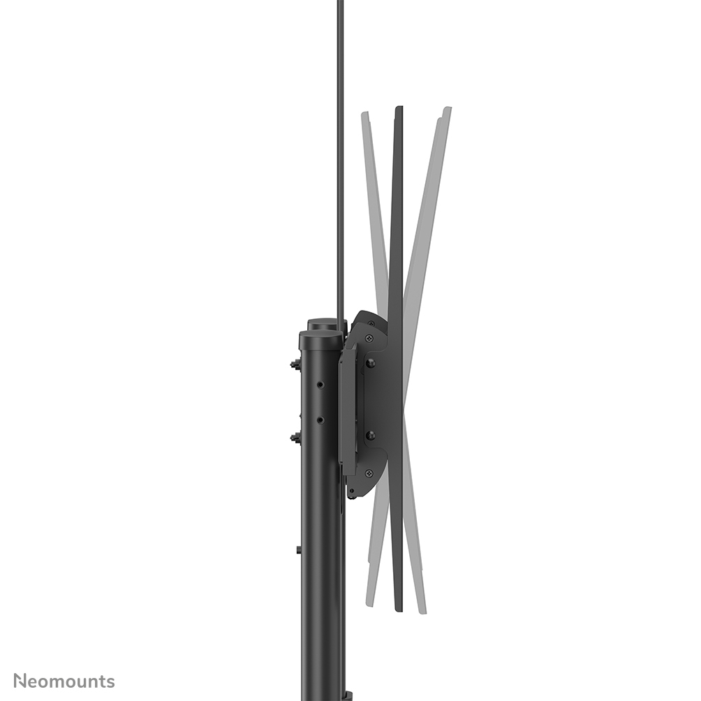 Mobile Flat Screen Floor Stand Height 128-160 Cm