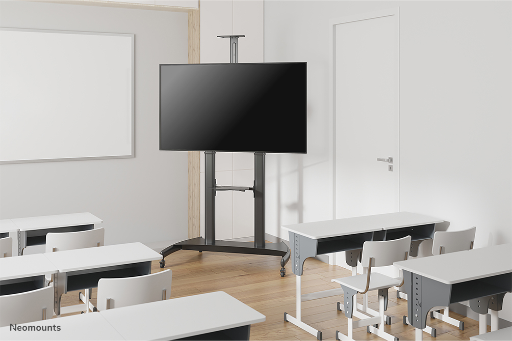 Mobile Flat Screen Floor Stand Height 128-160 Cm
