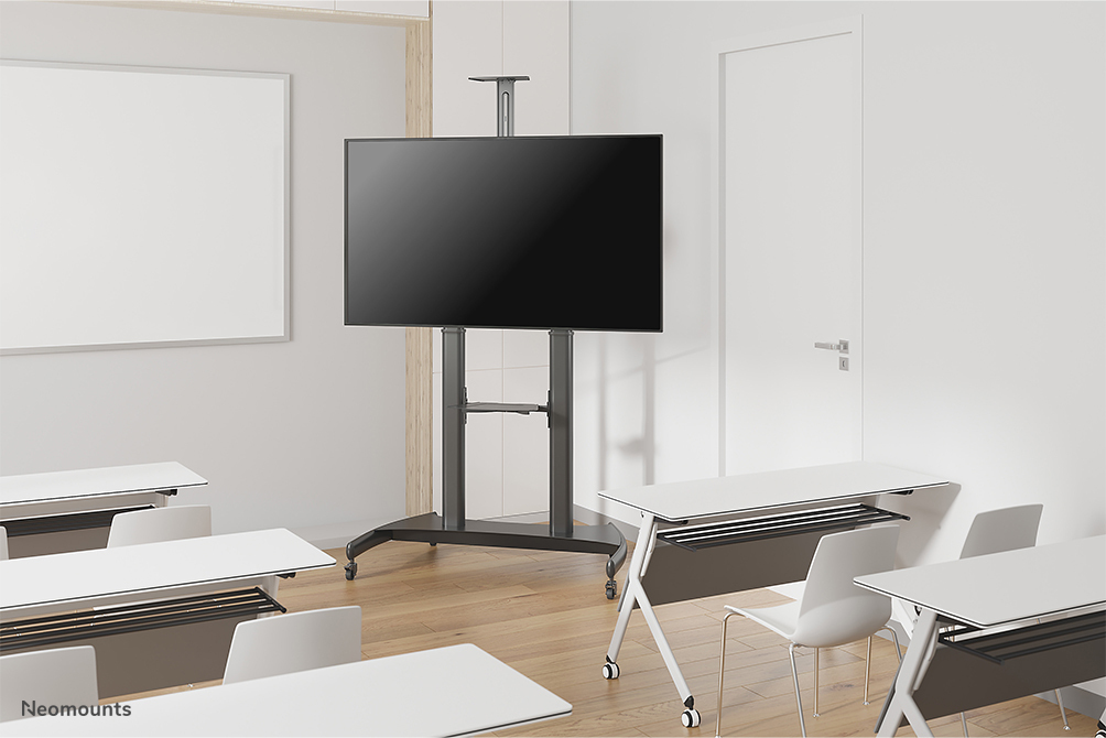 Mobile Flat Screen Floor Stand Height 128-160 Cm