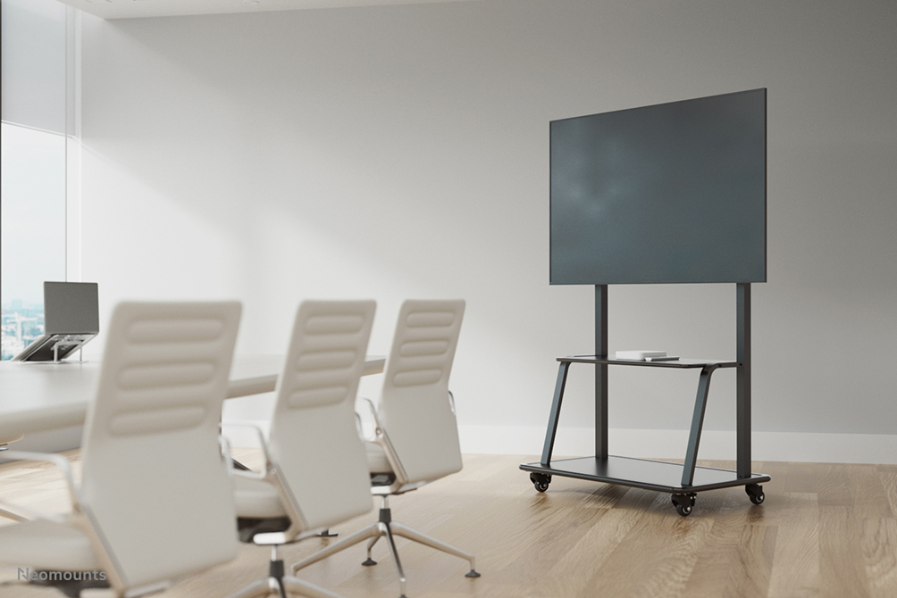 Mobile Flat Screen Floor Stand Trolley (ns-m4000black)