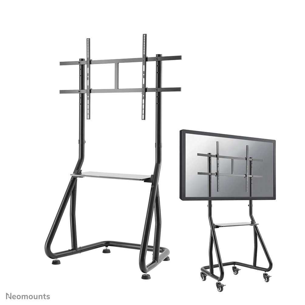 Mobile Flat Screen Floor Stand Trolley Height 152-169 Cm