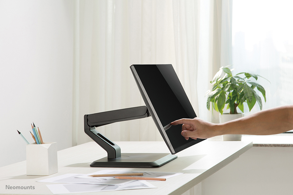 Flat Screen Desk Mount Stand For 10-32in Monitor Screen Black