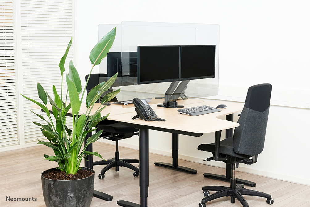 Transparent Screen For 2 Flat Screens