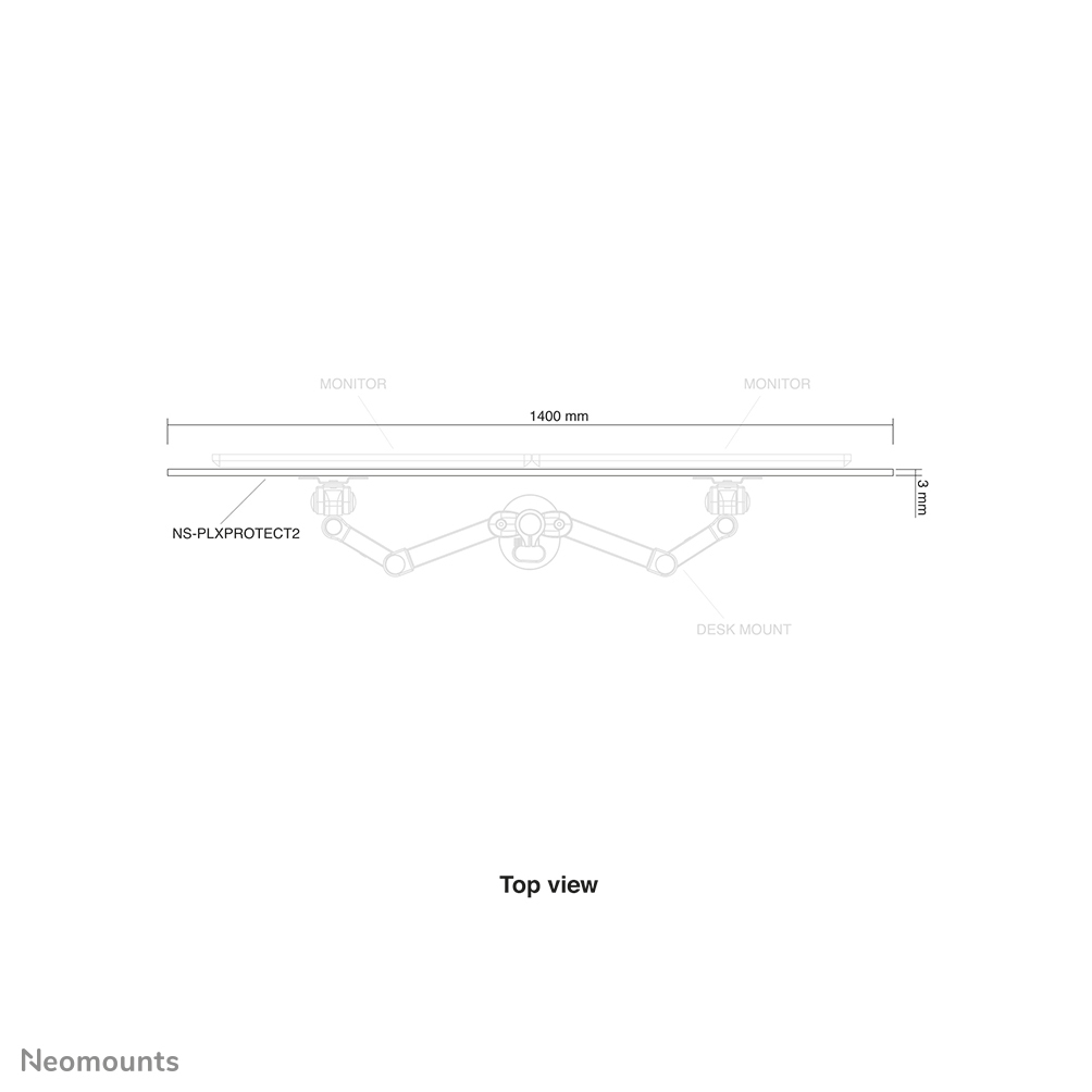 Transparent Screen For 2 Flat Screens