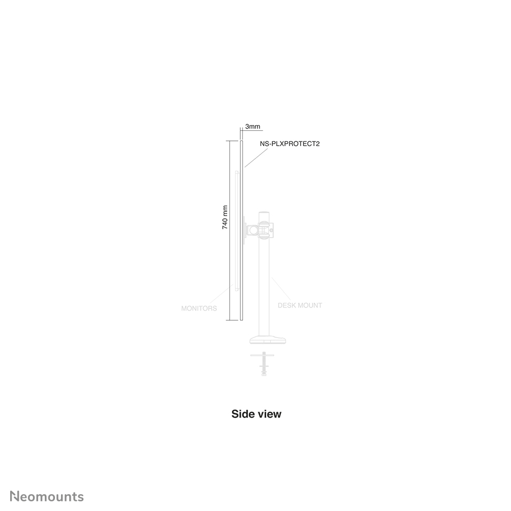 Transparent Screen For 2 Flat Screens