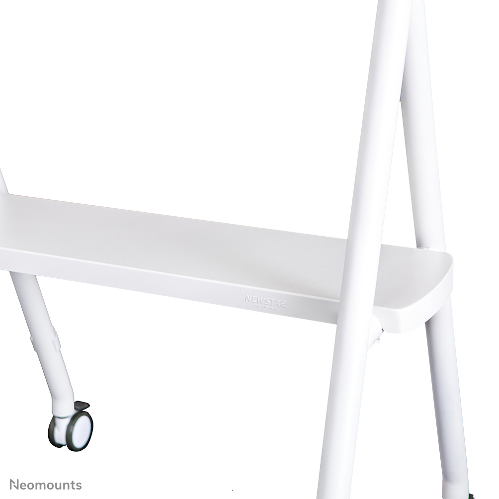 Mobile Flat Screen Floor Stand For 32-65in Screen - White