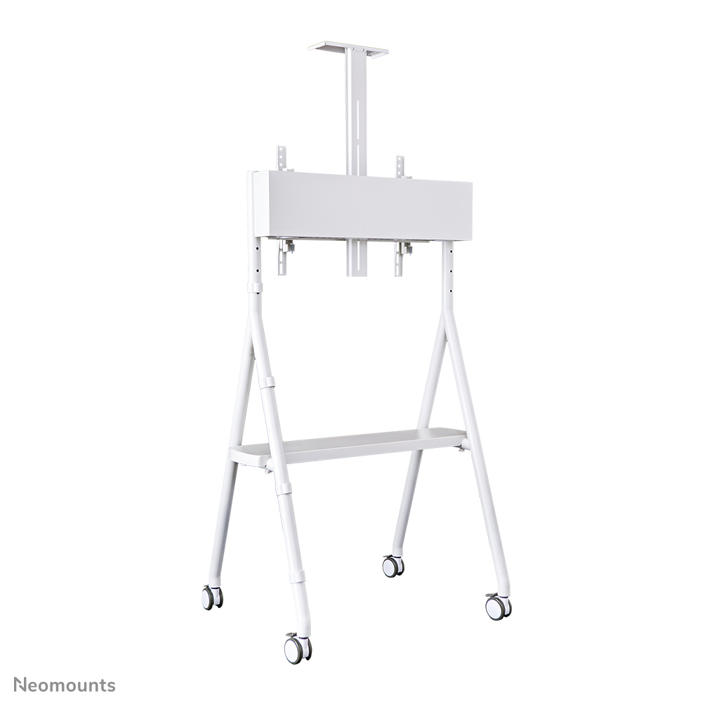 Mobile Flat Screen Floor Stand For 32-65in Screen - White