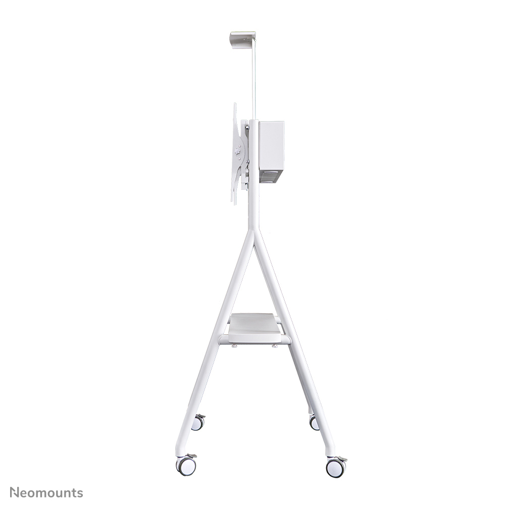 Mobile Flat Screen Floor Stand For 32-65in Screen - White