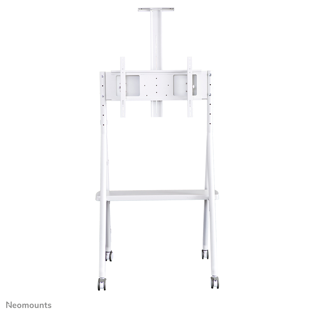 Mobile Flat Screen Floor Stand For 32-65in Screen - White