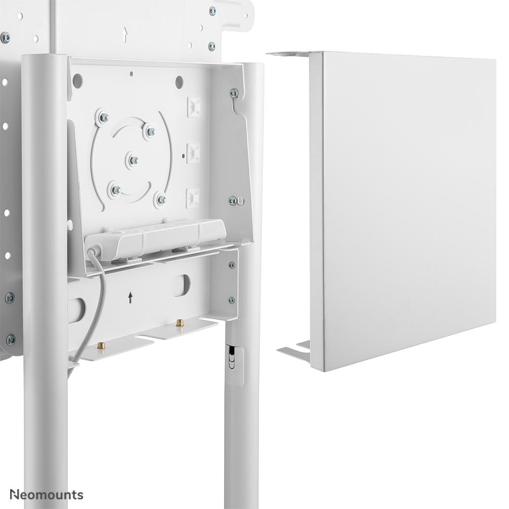 Mobile Flat Screen Floor Stand For 37-70in Screen - White