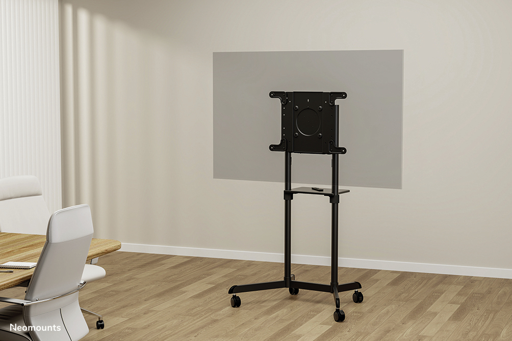 Mobile Flat Screen Floor Stand For 37-70in Screen - Black