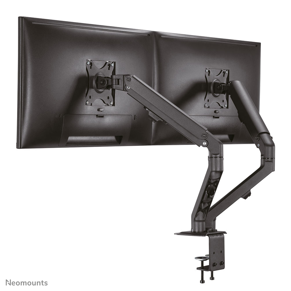 Desk Mount Stand/Grommet Dual Monitors 17-27in - Black