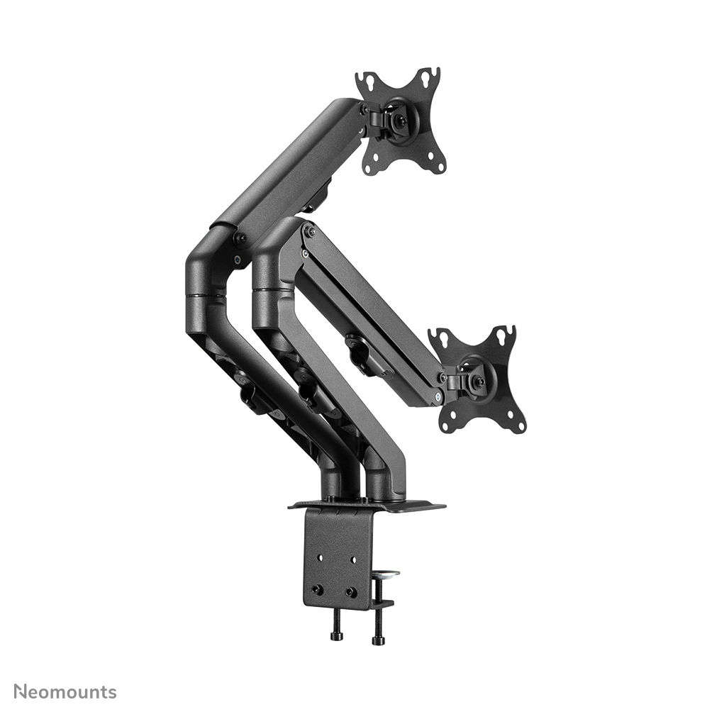 Desk Mount Stand/Grommet Dual Monitors 17-27in - Black
