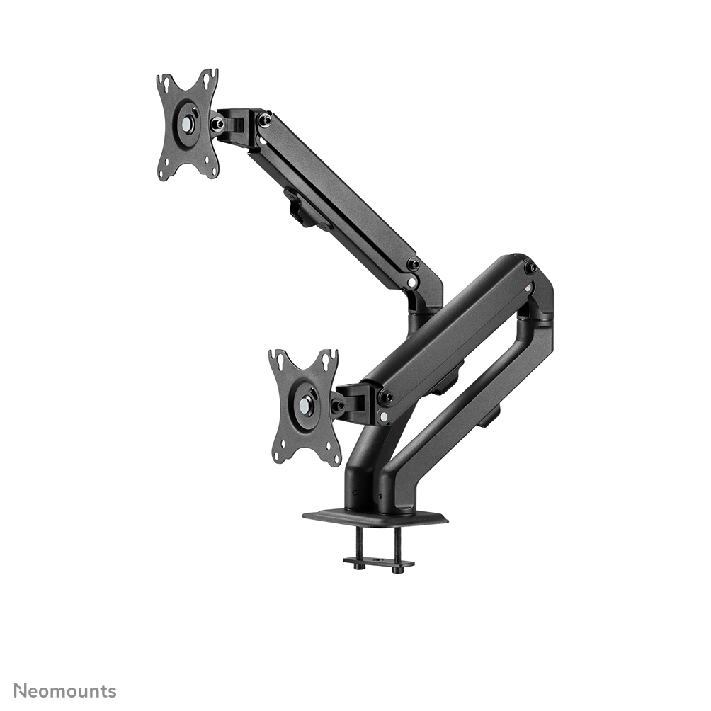 Desk Mount Stand/Grommet Dual Monitors 17-27in - Black