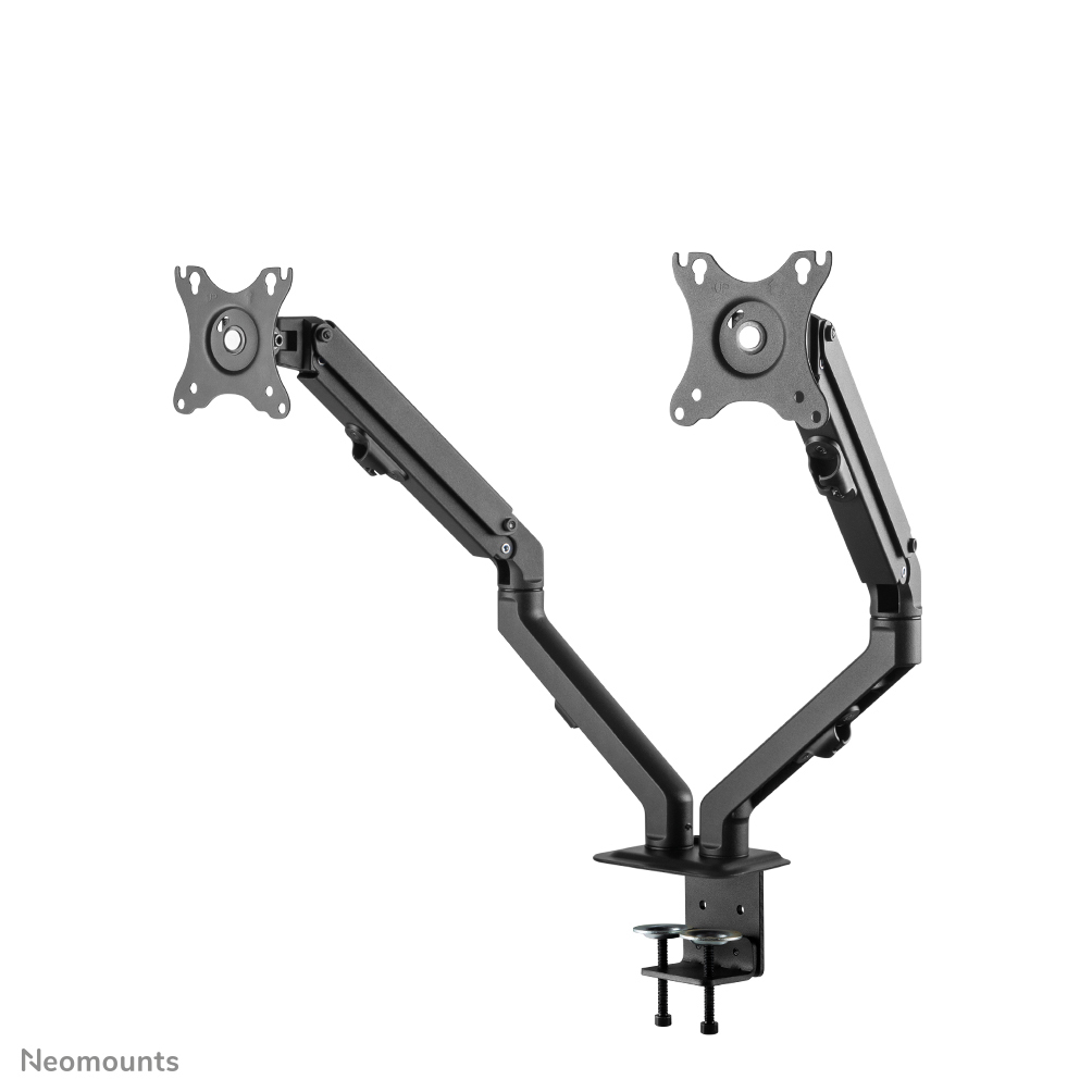 Desk Mount Stand/Grommet Dual Monitors 17-27in - Black