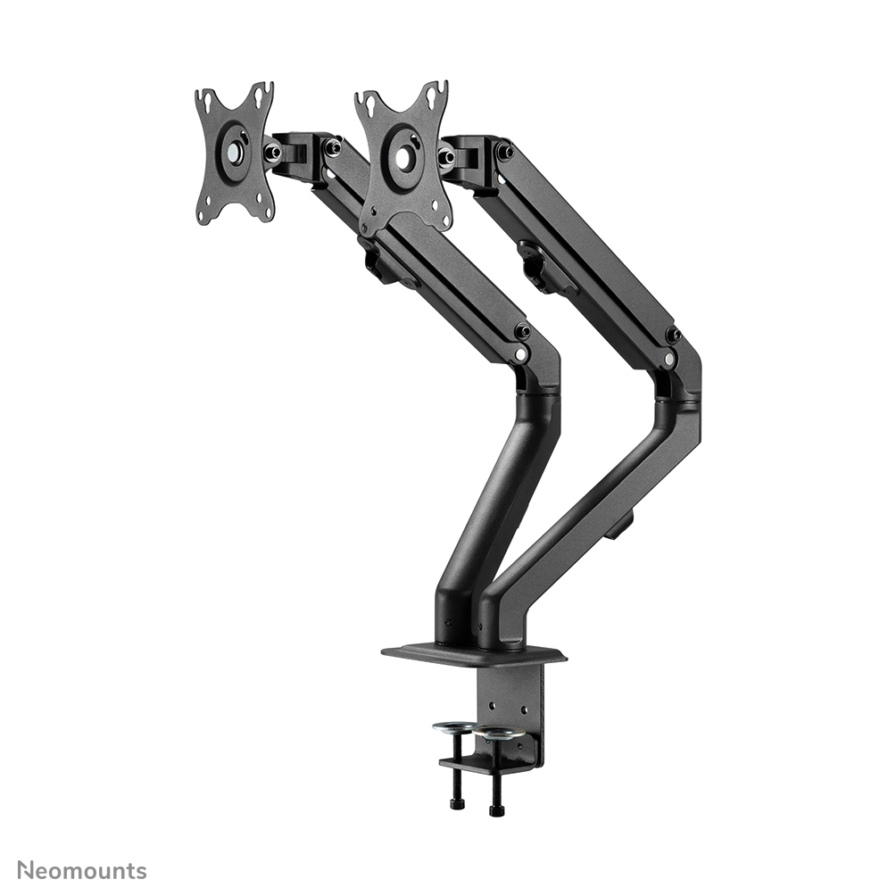Desk Mount Stand/Grommet Dual Monitors 17-27in - Black