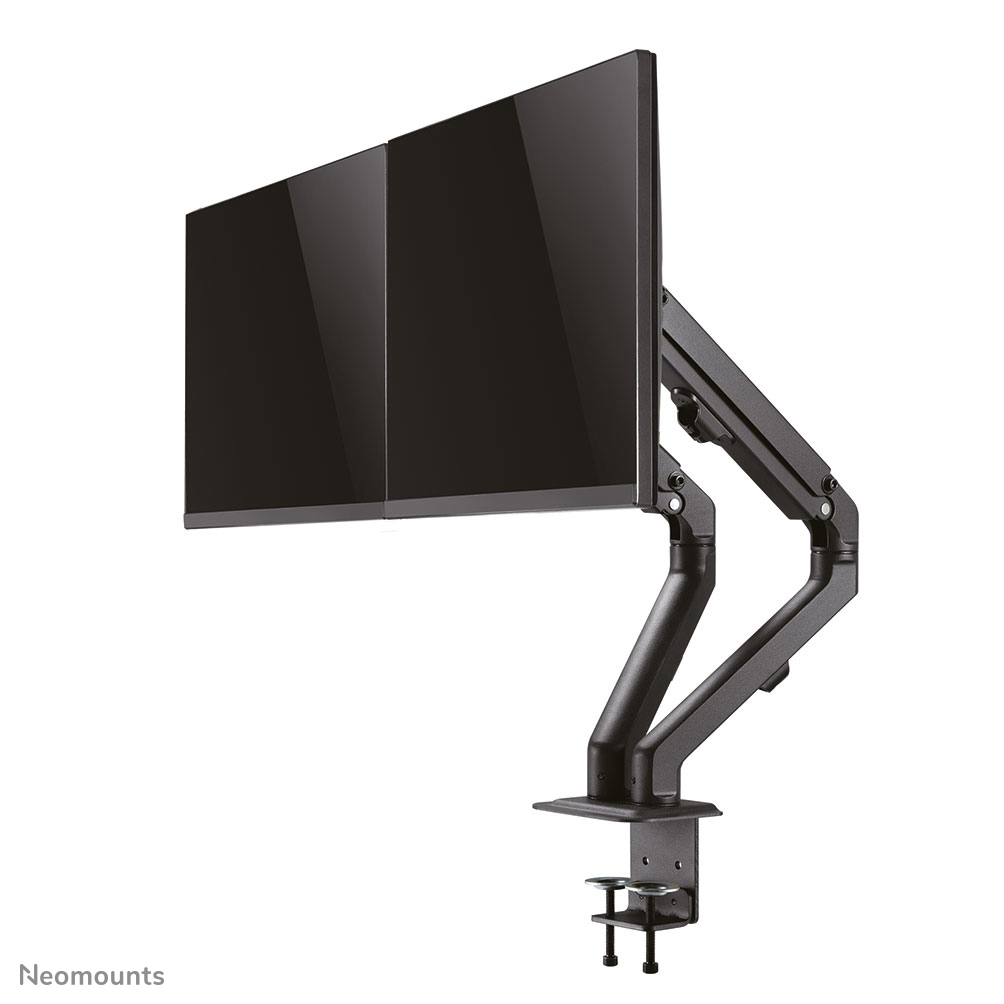 Desk Mount Stand/Grommet Dual Monitors 17-27in - Black