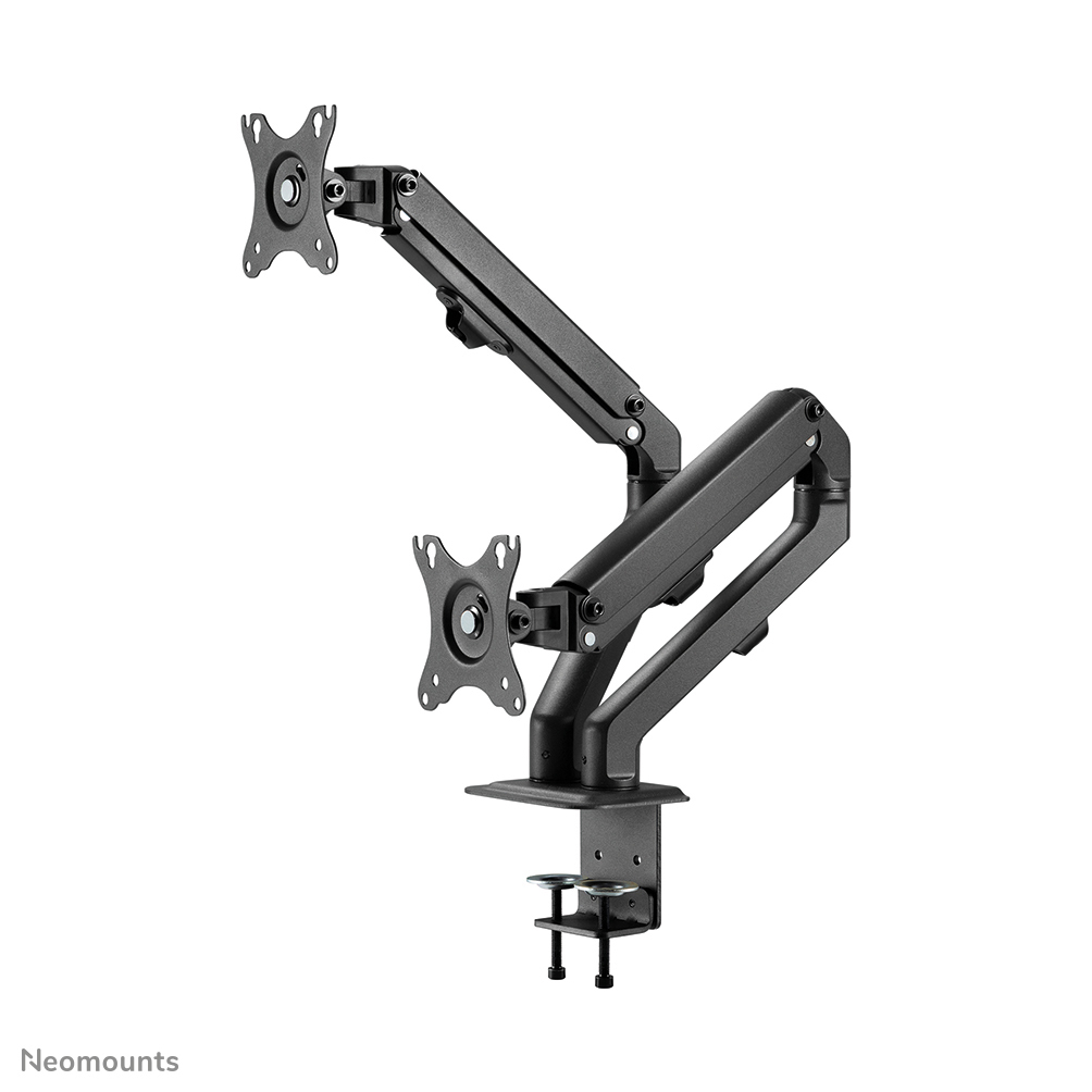 Desk Mount Stand/Grommet Dual Monitors 17-27in - Black