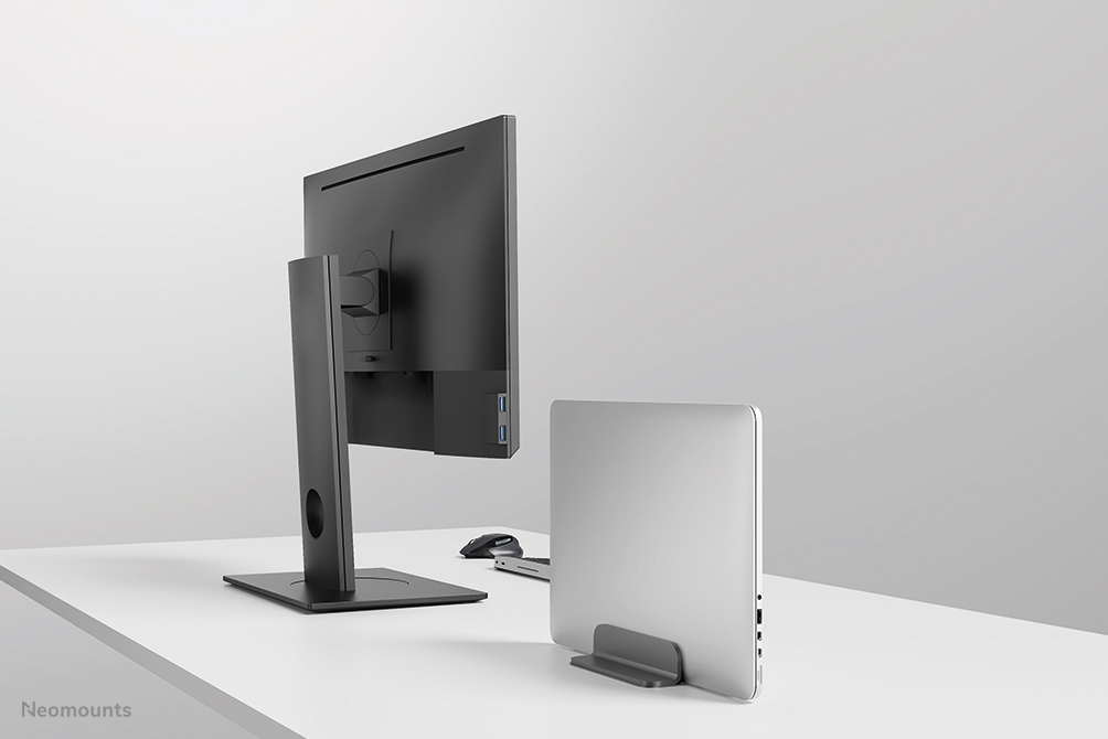 Vertical Laptop Stand - Silver 11-17in Max 5kg
