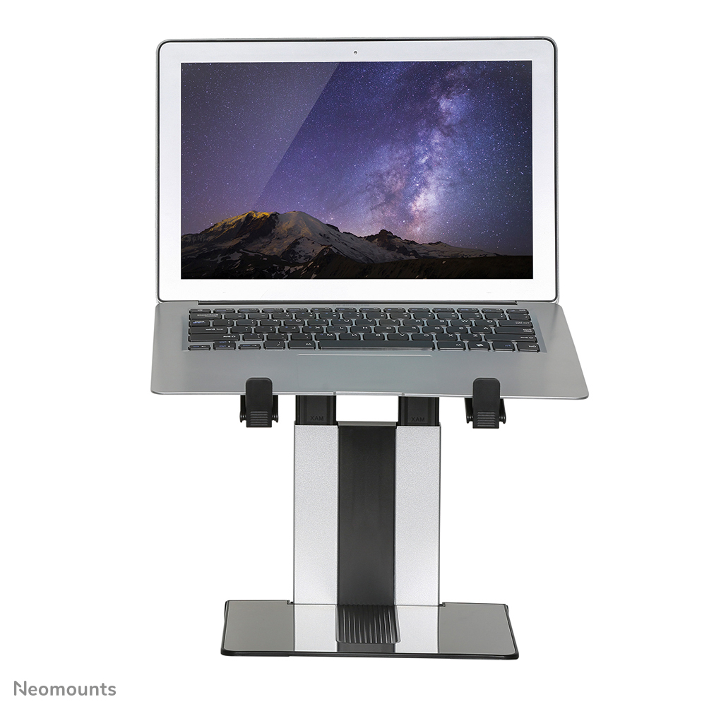 Foldable Laptop Stand - Silver/ Black 10-16in