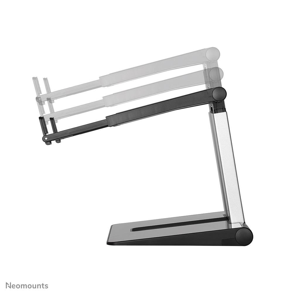 Foldable Laptop Stand - Silver/ Black 10-16in