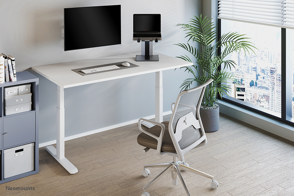 Foldable Laptop Stand - Silver/ Black 10-16in