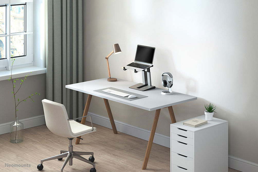 Foldable Laptop Stand - Silver/ Black 10-16in