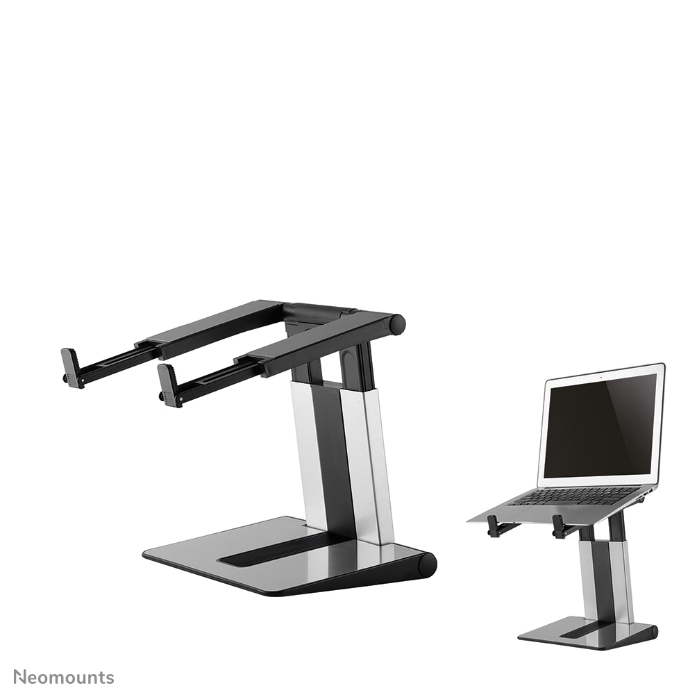 Foldable Laptop Stand - Silver/ Black 10-16in