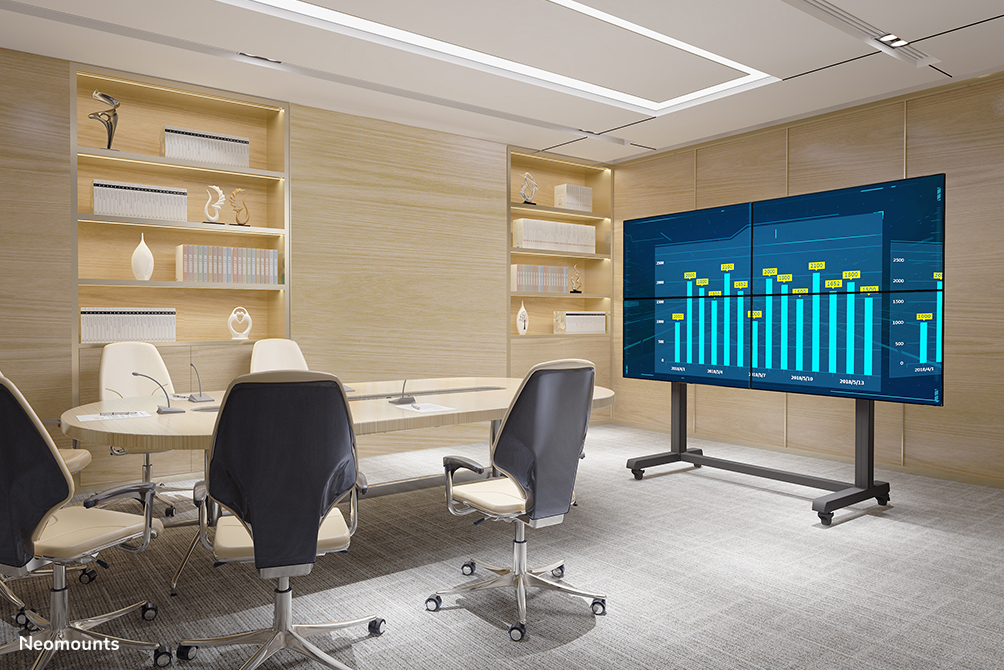 NeoMounts PRO Videowall Floor Stand Black