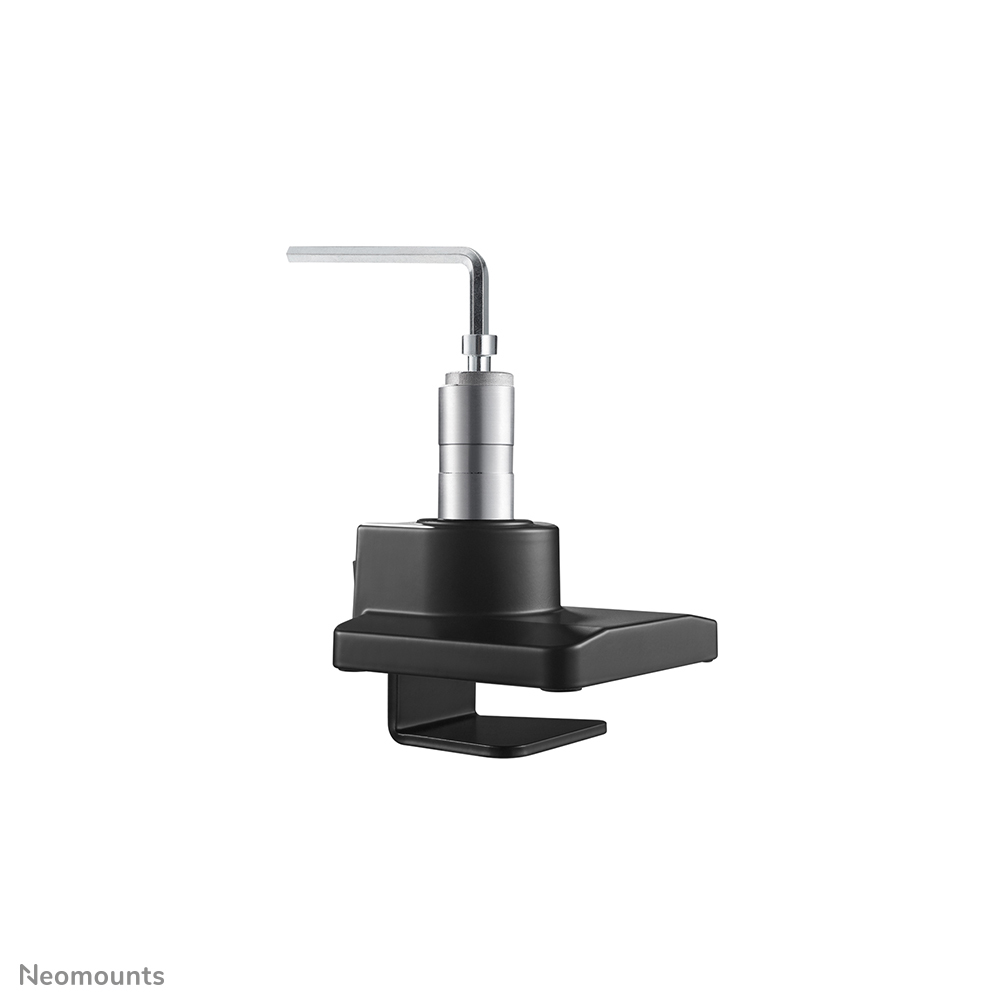 Full Motion Dual Desk Mount With Crossbar And Handle Height Adjustable Gas Spring- Black