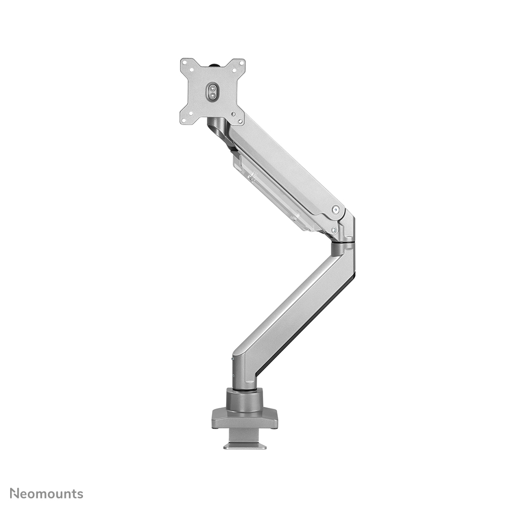 Full Motion Desk Mount For 10-49in Curved Monitor Screens Height Adjustable Gas Spring - Silver