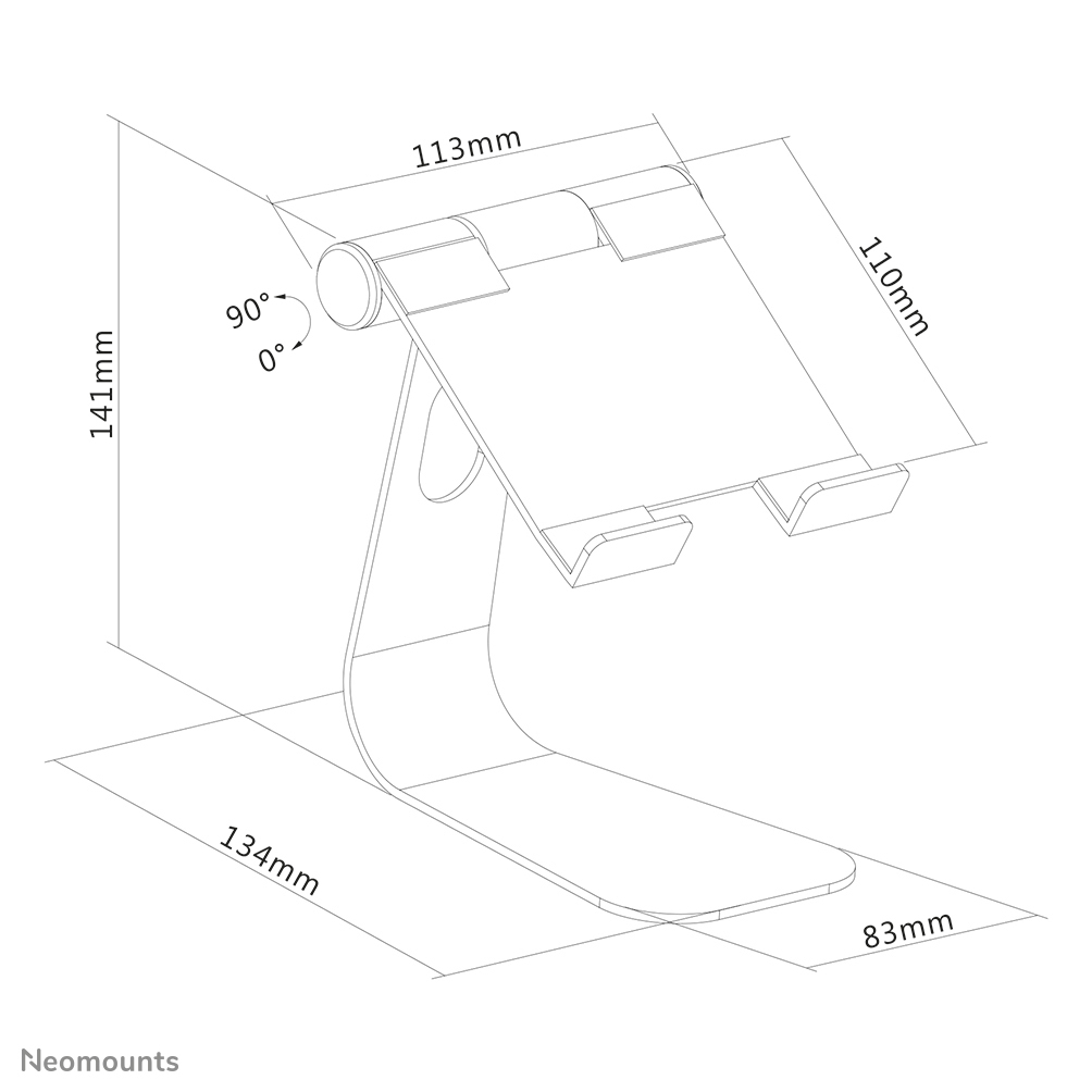 Tablet Stand - Silver