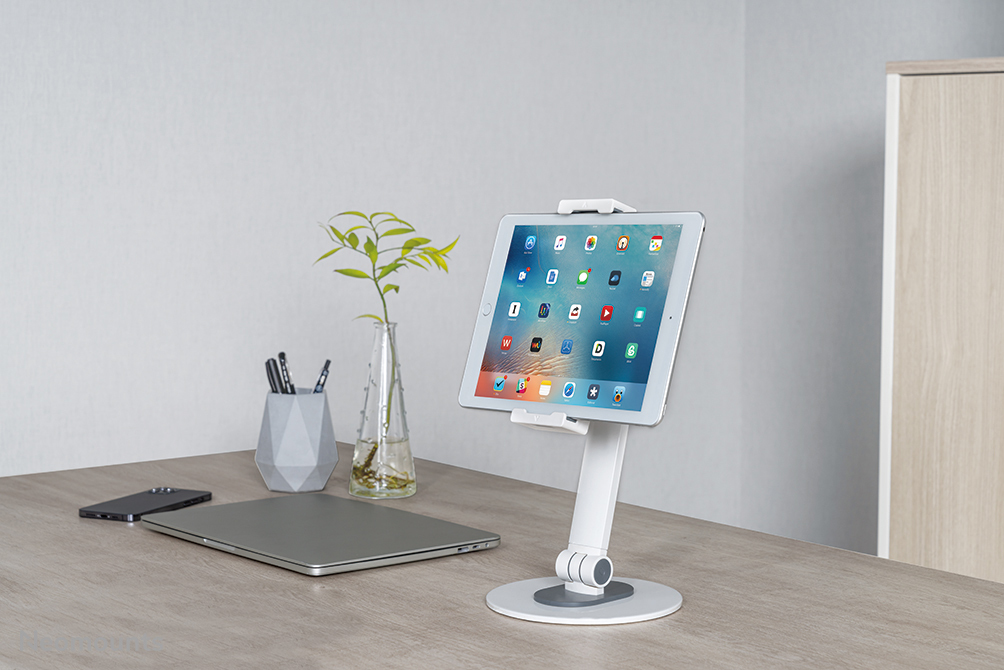 Neomounts Universal Tablet Stand Height 33cm For 4.7-12.9in Tablets - White