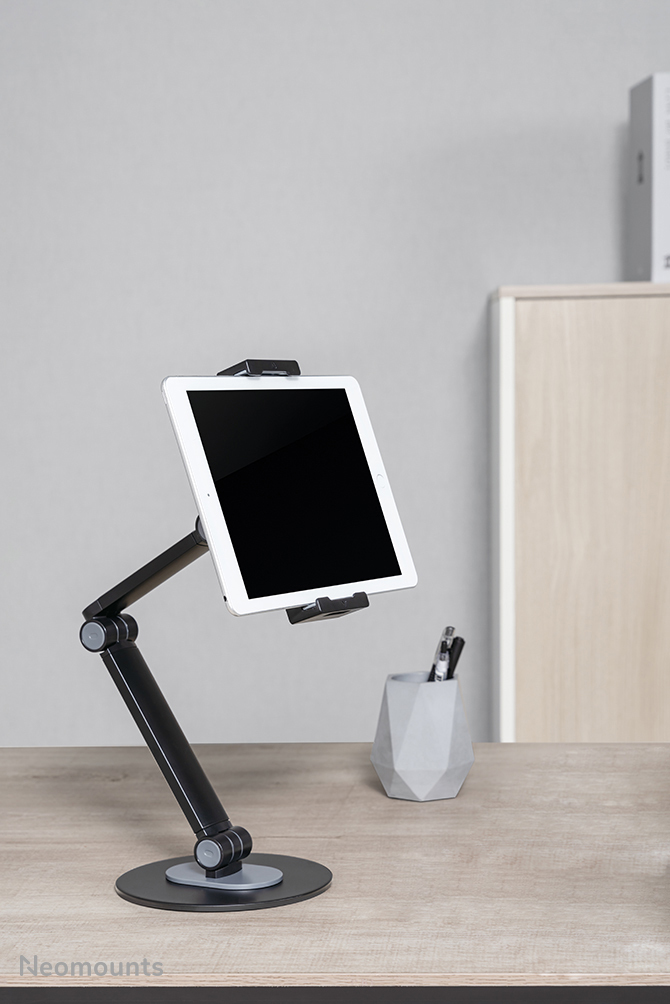 Neomounts Universal Tablet Stand Height 47cm For 4.7-12.9in Tablets - Black