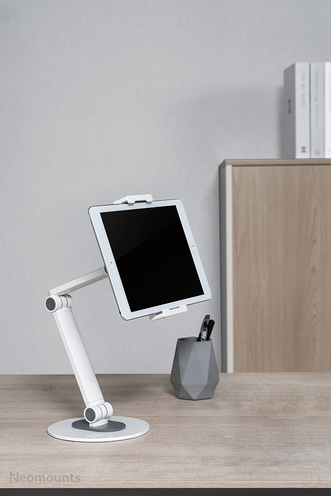 Neomounts Universal Tablet Stand Height 47cm For 4.7-12.9in Tablets - White