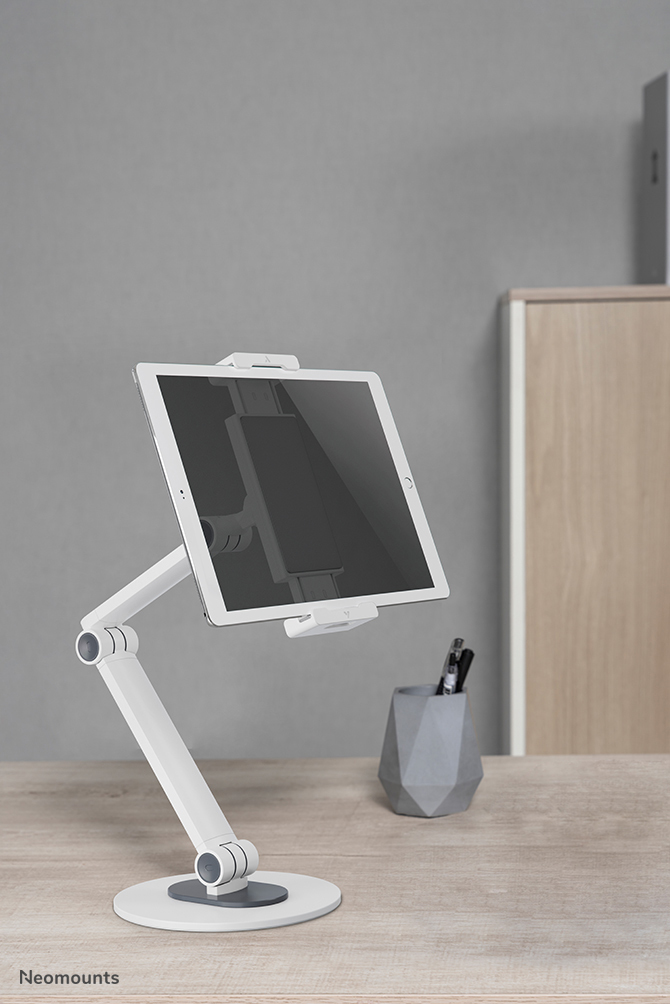 Neomounts Universal Tablet Stand Height 47cm For 4.7-12.9in Tablets - White